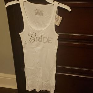 Bride tank top